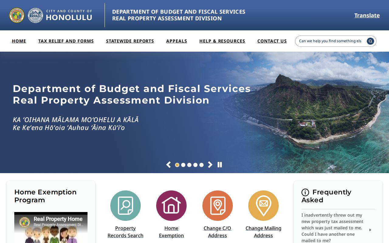 Honolulu residents directory property assessment portal